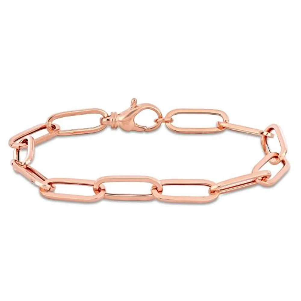 Julianna B 14K Rose Gold 7.5" 6.3mm Paperclip Link Bracelet