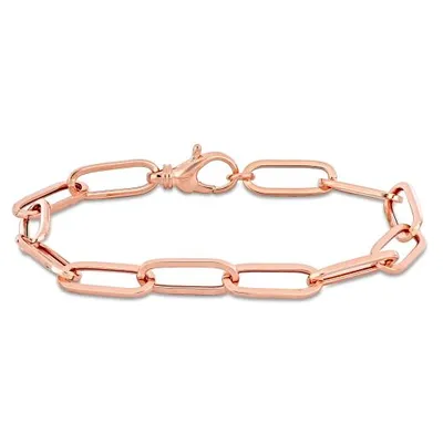 Julianna B 14K Rose Gold 7.5" 6.3mm Paperclip Link Bracelet