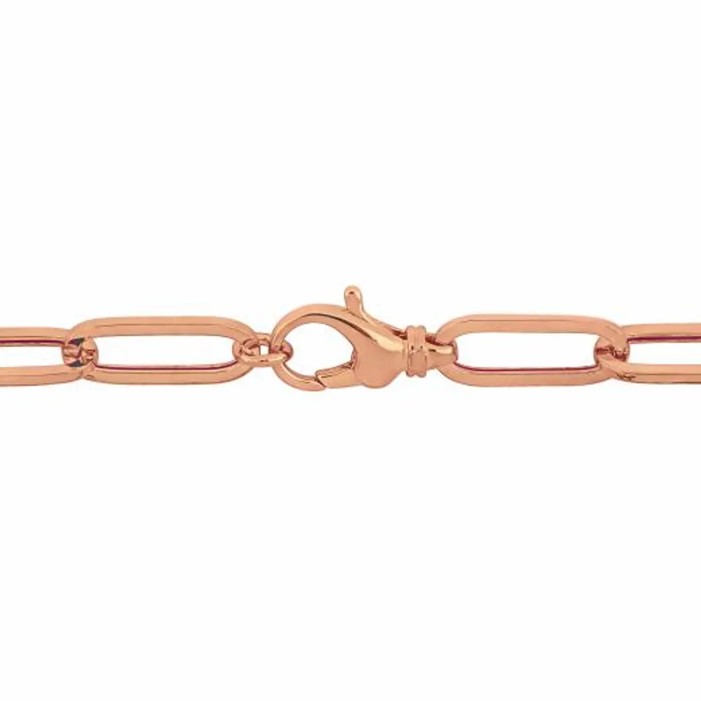 Julianna B 14K Rose Gold 7.5" 6.3mm Paperclip Link Bracelet