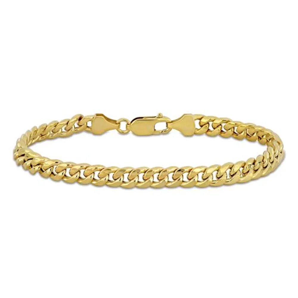 Julianna B 10K Yellow Gold 9" 6.15mm Miami Cuban Link Bracelet