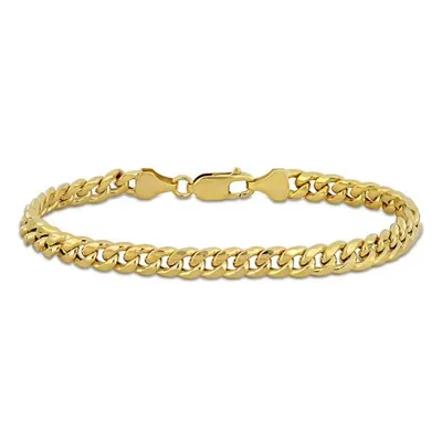 Julianna B 10K Yellow Gold 9" 6.15mm Miami Cuban Link Bracelet