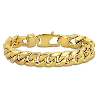 Julianna B 10K Yellow Gold 9" 15.3mm Miami Cuban Link Bracelet