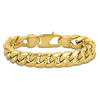 Julianna B 10K Yellow Gold 9" 15.3mm Miami Cuban Link Bracelet