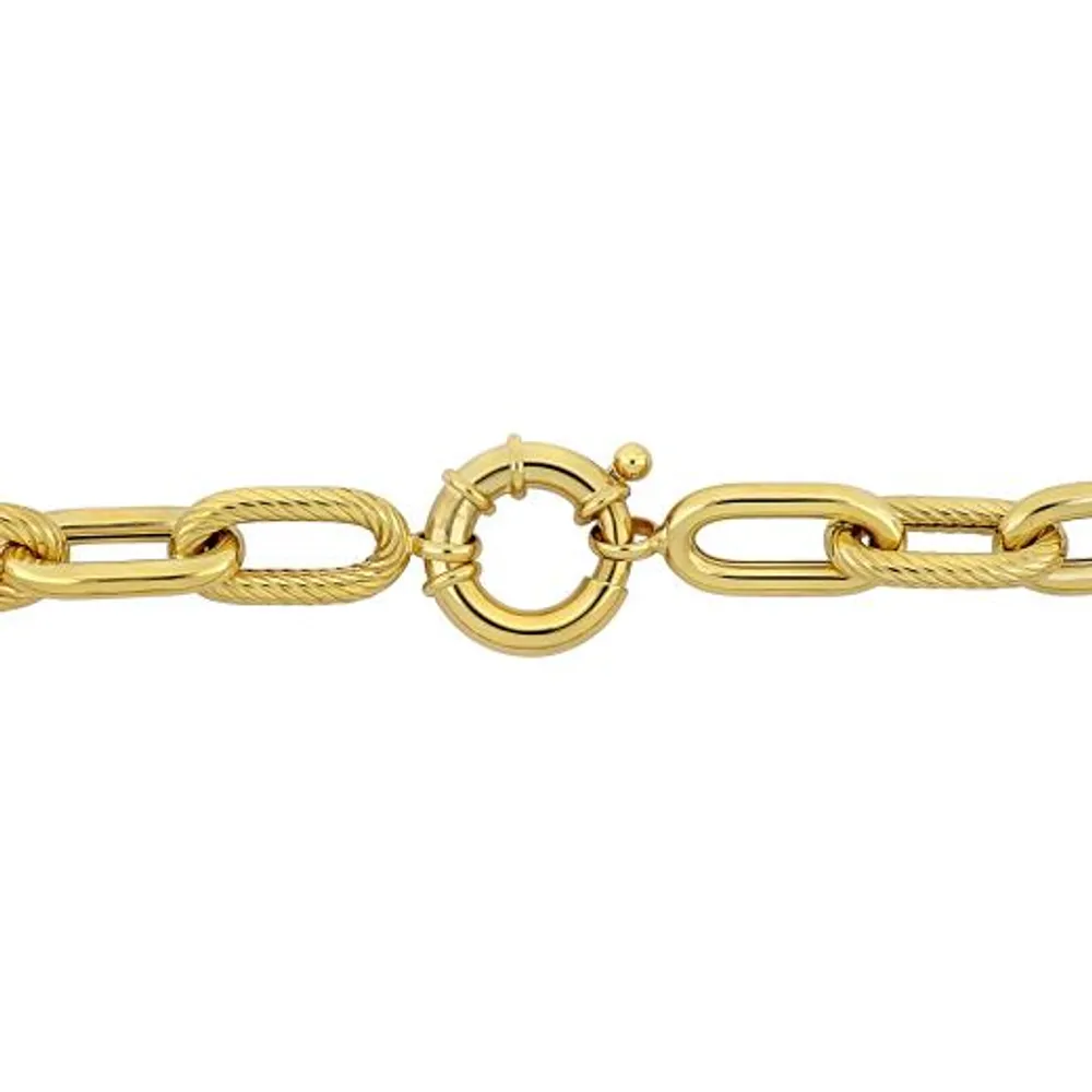 Julianna B 14K Yellow Gold 7" Oval Link Bracelet