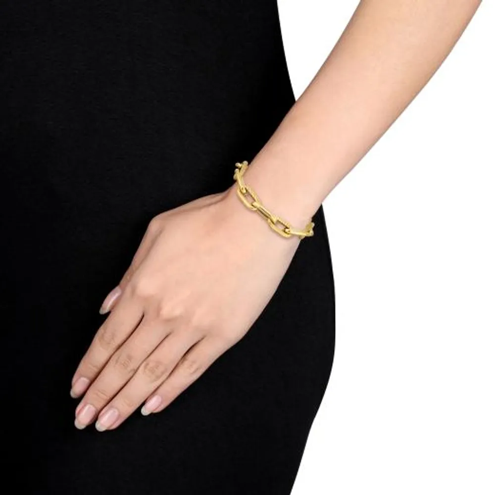 Julianna B 14K Yellow Gold 7" Oval Link Bracelet