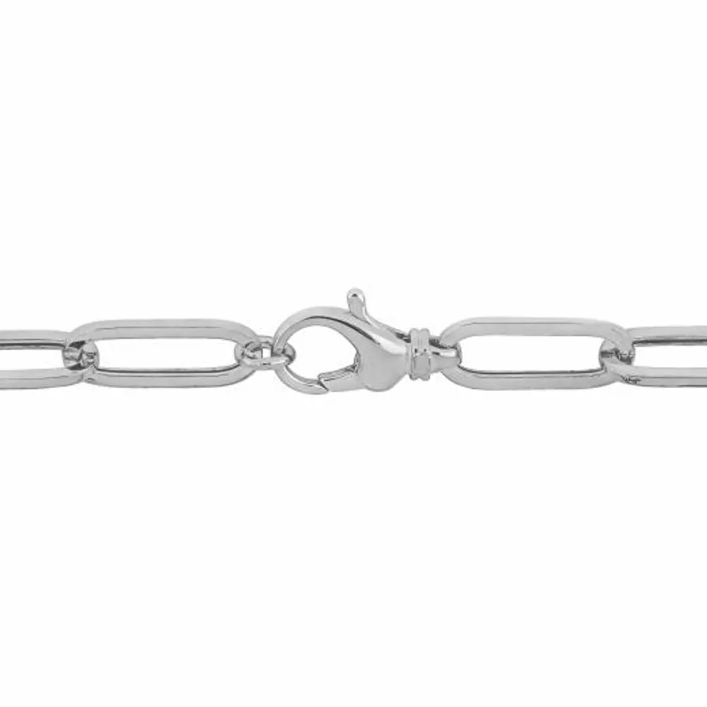 Julianna B 14K White Gold 9" Oval Link Bracelet