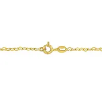 Julianna B 14K Yellow Gold 9" 2mm Heart Link Anklet