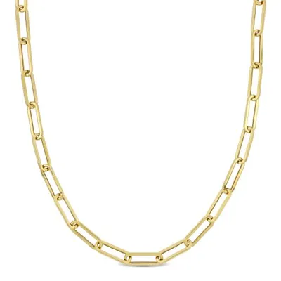 Julianna B 14K Yellow Gold 18" 4.30MM Paperclip Link Chain