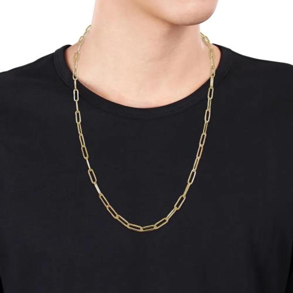 Julianna B 14K Yellow Gold 24" 4.30MM Paperclip Link Chain