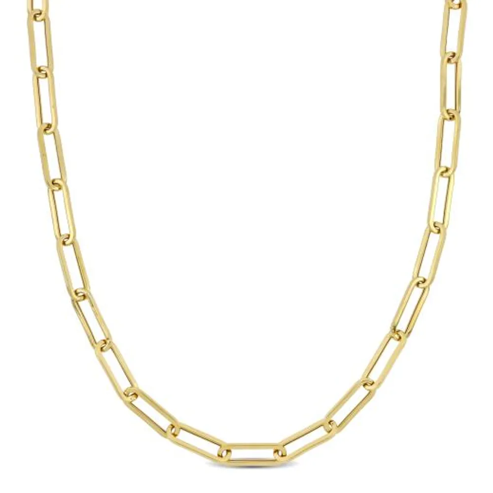 Julianna B 14K Yellow Gold 34" 4.30MM Paperclip Link Chain