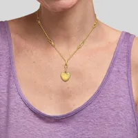 Julianna B 14K Yellow Gold 18" Heart Drop Necklace