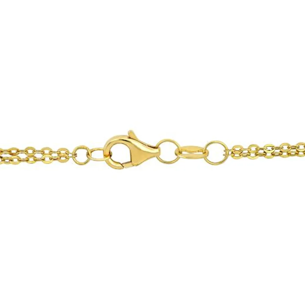 Julianna B 14K Yellow Gold 16" Multi Station Link Necklace