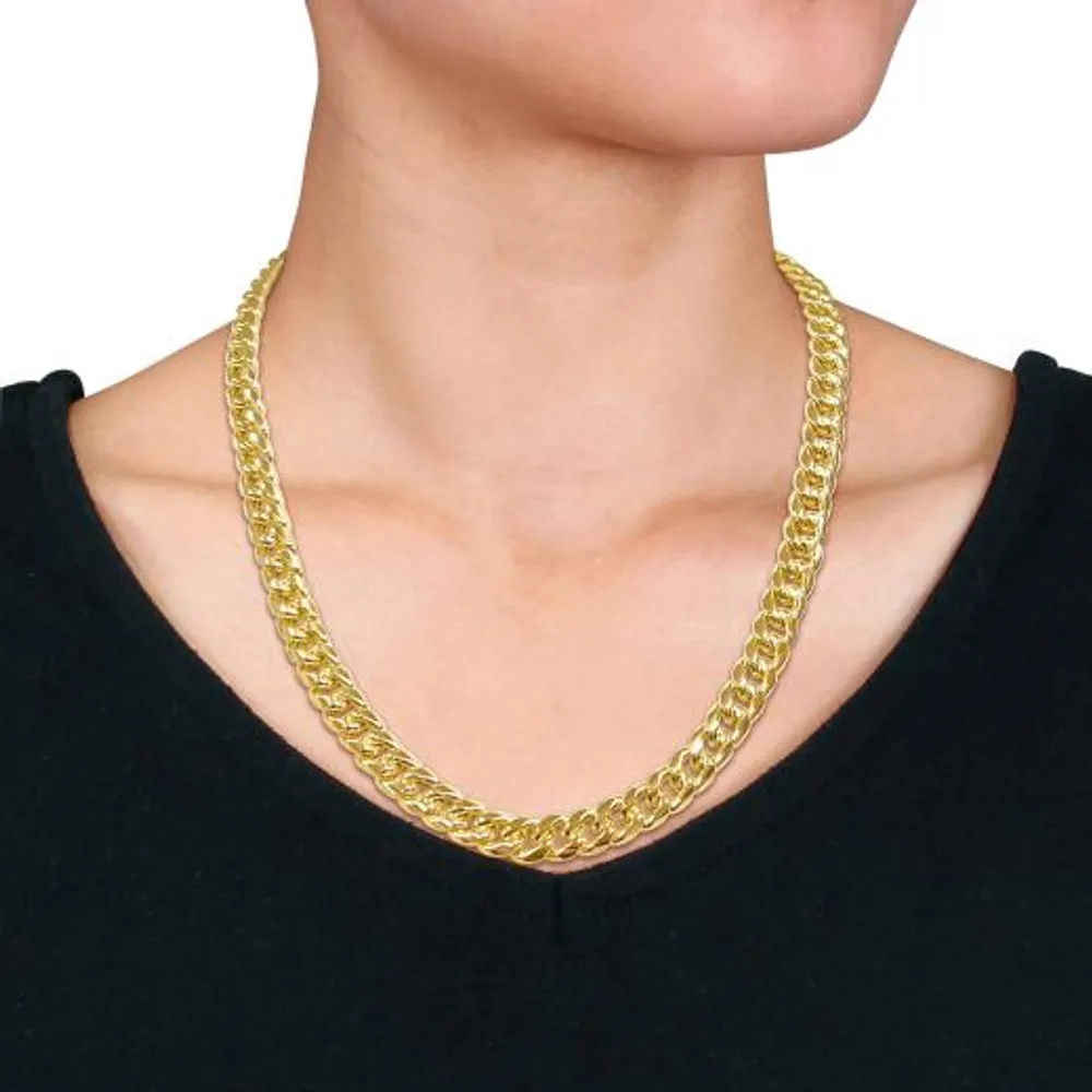 Julianna B 10K Yellow Gold 22" 9.25mm Miami Cuban Link Chain