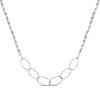 Sterling Silver 18" + 2" Extender Open Link Chain