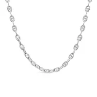 Sterling Silver 18" Sunburst Link Chain