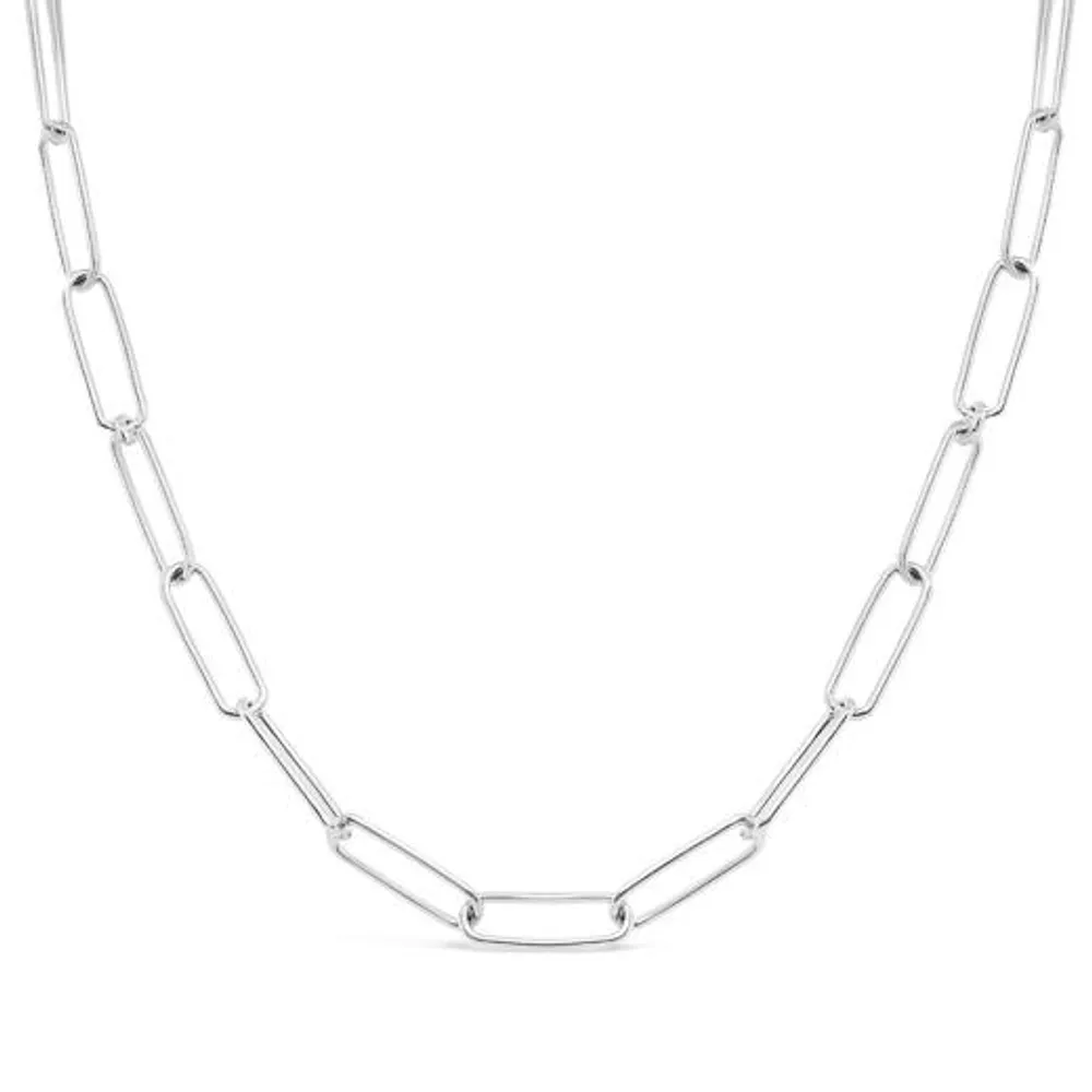 Sterling Silver 18" Paperclip Link Chain