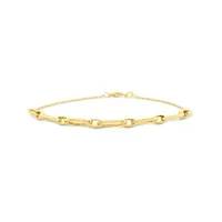 10K Yellow Gold 7.5" Paperclip Link Bracelet