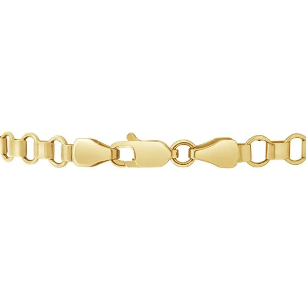 10K Yellow Gold 7.25" Open Rolex Link Bracelet