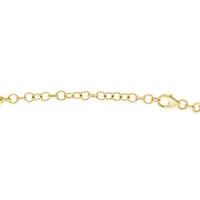 10K Yellow Gold 16" + 2" Extender Braided Spring Omega Chain