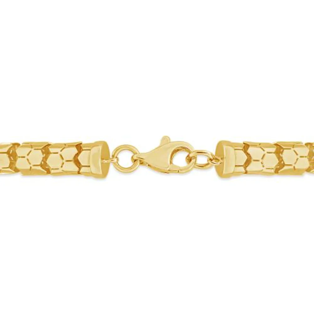 10K Yellow Gold 7.5" Fancy Link Bracelet