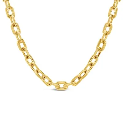 10K Yellow Gold 4.60mm 24" Square Diamond Cut Forzata Pave Chain