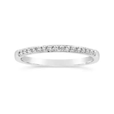 Glacier Fire 14K White Gold 0.15CTW Canadian Diamond Anniversary Band