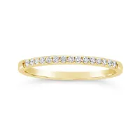 Glacier Fire 14K Yellow Gold 0.15CTW Canadian Diamond Anniversary Band