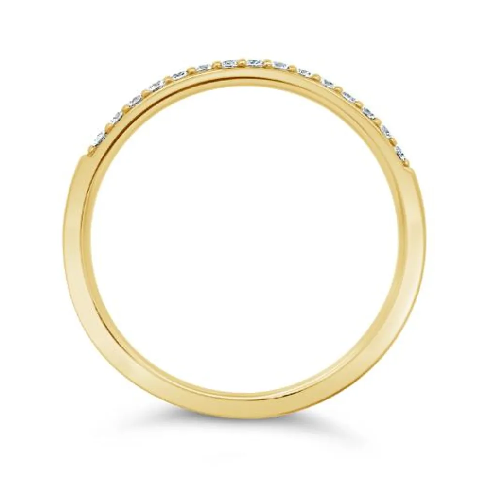 Glacier Fire 14K Yellow Gold 0.15CTW Canadian Diamond Anniversary Band