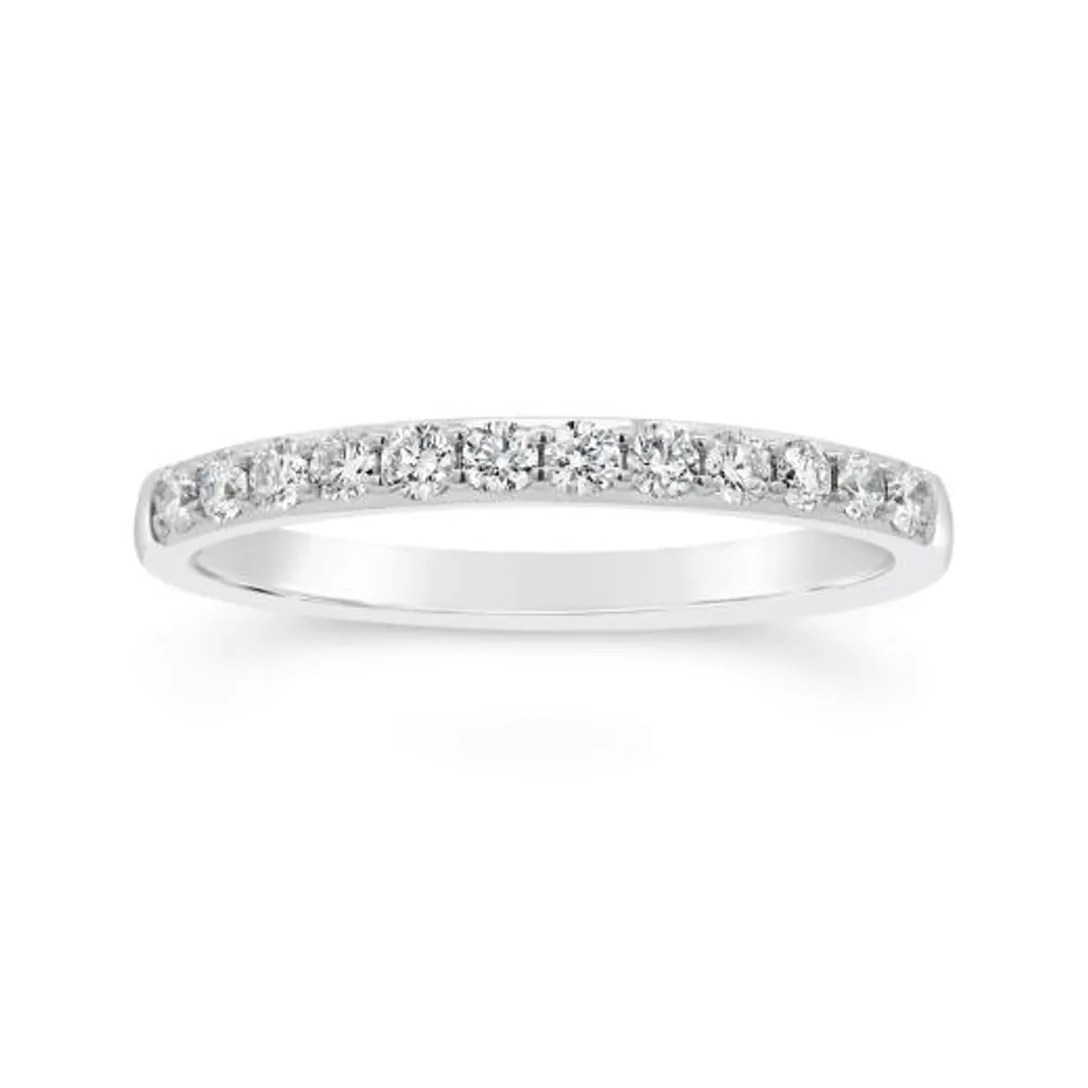 Glacier Fire 14K White Gold 0.33CTW Canadian Diamond Anniversary Band