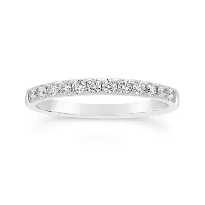 Glacier Fire 14K White Gold 0.33CTW Canadian Diamond Anniversary Band