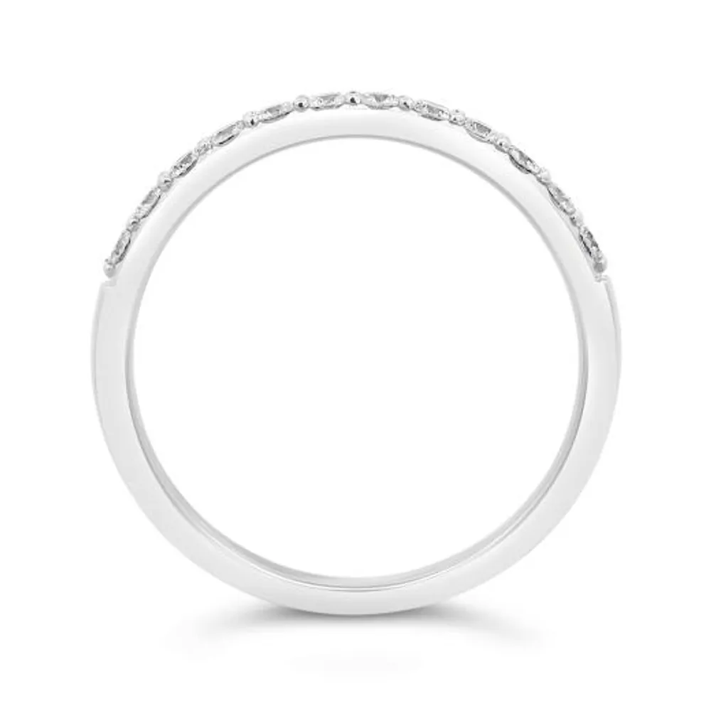 Glacier Fire 14K White Gold 0.33CTW Canadian Diamond Anniversary Band