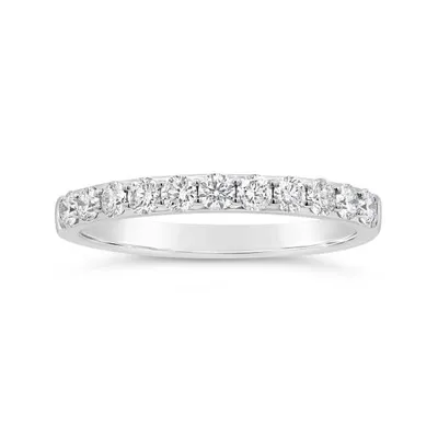 Glacier Fire 14K White Gold 0.50CTW Canadian Diamond Anniversary Band