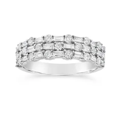 10K White Gold 1.00CTW Diamond Band