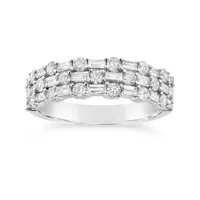 10K White Gold 1.00CTW Diamond Band