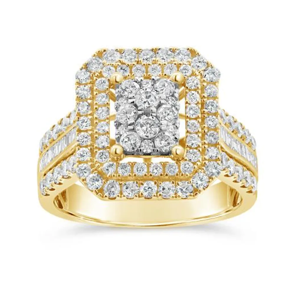 10K Yellow Gold 1.50CTW Diamond Fashion Ring