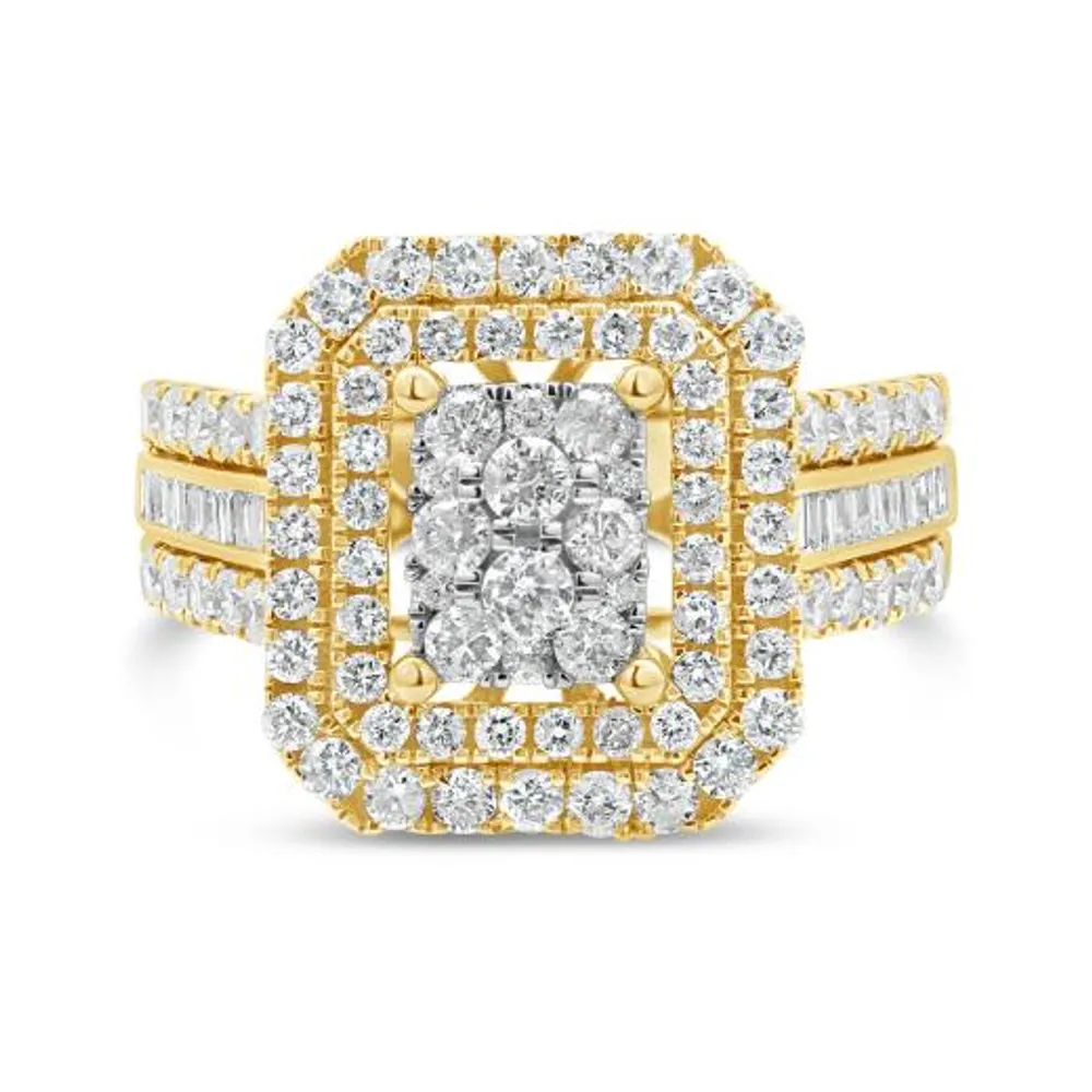 10K Yellow Gold 1.50CTW Diamond Fashion Ring