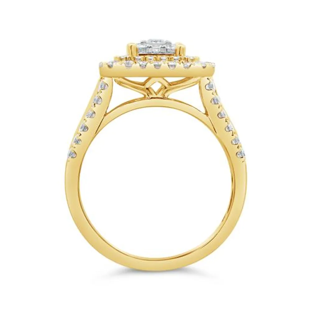 10K Yellow Gold 1.50CTW Diamond Fashion Ring