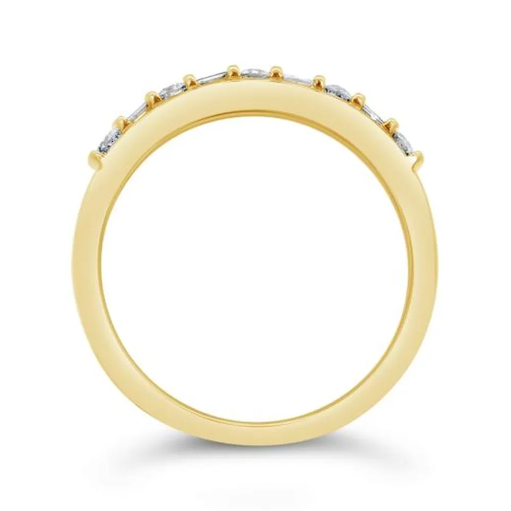 10K Yellow Gold 0.50CTW Diamond Band