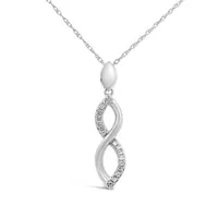 Infinite Love 10K White Gold Diamond Pendant