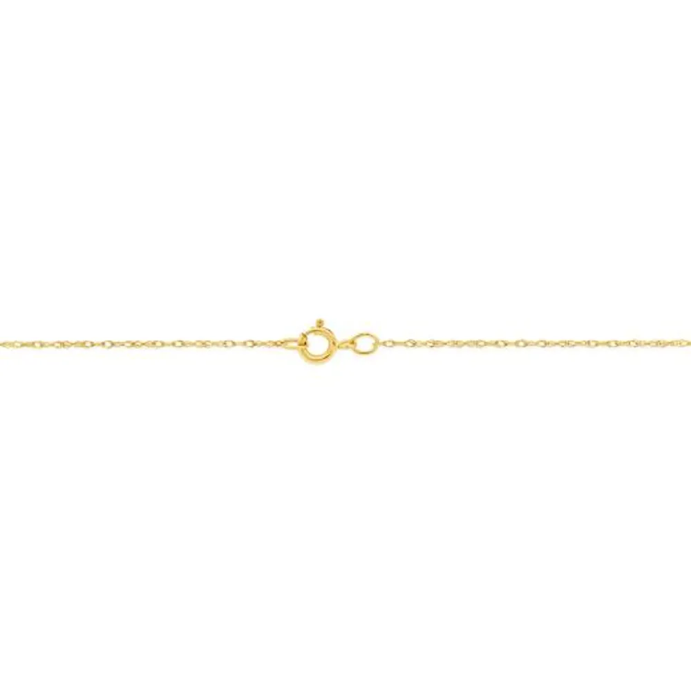 Infinite Love 10K Yellow Gold Diamond Pendant