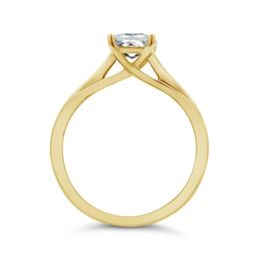 Jenny Packham 18K Yellow Gold Lab Grown 1.50CT Diamond Solitaire Ring