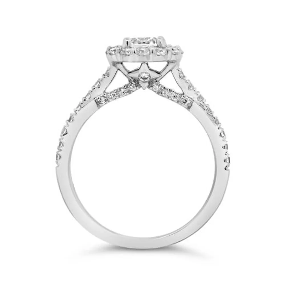 Jenny Packham 18K White Gold Lab Grown 1.75CTW Round Diamond Bridal Set