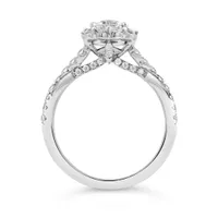 Jenny Packham 18K White Gold Lab Grown 1.75CTW Pear Shaped Diamond Bridal Set