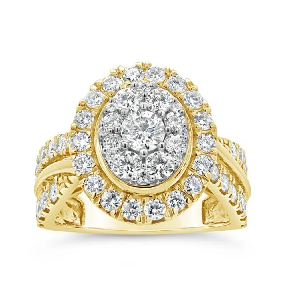 14K Yellow Gold 1.95CTW Diamond Fashion Ring