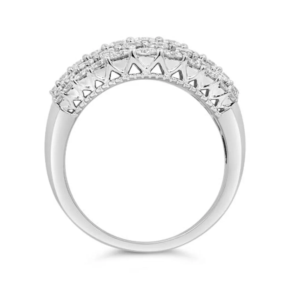 New Brilliance 14K White Gold Lab Grown 2.00CTW Diamond Band