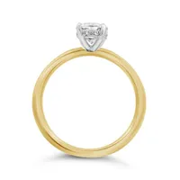 New Brilliance 14K White Gold Lab Grown 1.26CTW Oval Diamond Solitaire Ring