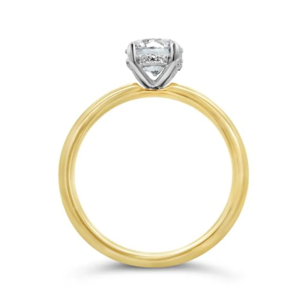 New Brilliance 14K Yellow Gold Lab Grown 1.25CTW Diamond Solitaire Ring