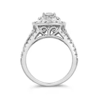 10K White Gold 2.00CTW Diamond Bridal Set