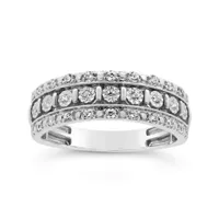 10K White Gold 0.25CTW Diamond Band