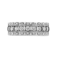 10K White Gold 0.25CTW Diamond Band